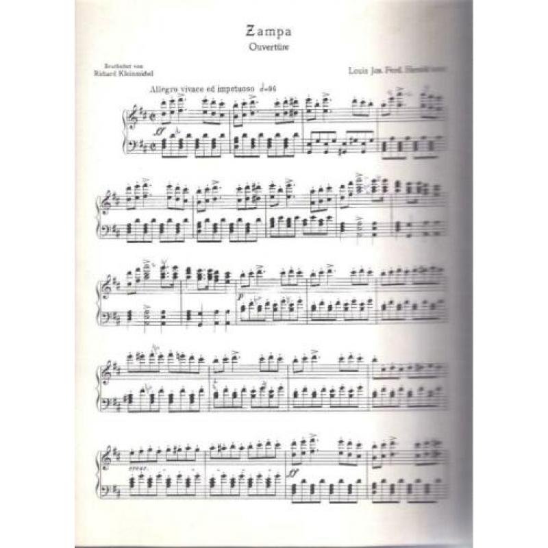 L.J.F. Herold: Zampa Ouverture - Einzelausgabe. Ed. Schott.