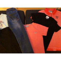 Zomer set met jeans o.a. vingino, retour en mc gregor mt 152
