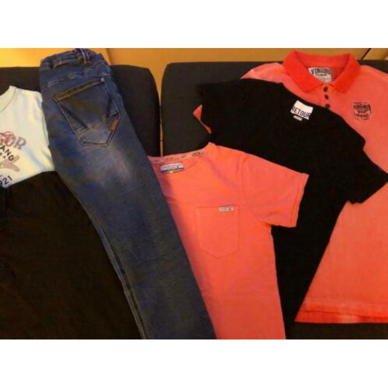 Zomer set met jeans o.a. vingino, retour en mc gregor mt 152