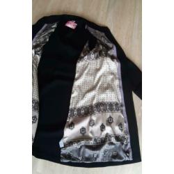 MALIPARMI jas 100% wol, zijde voering XL 42 44 cardigan