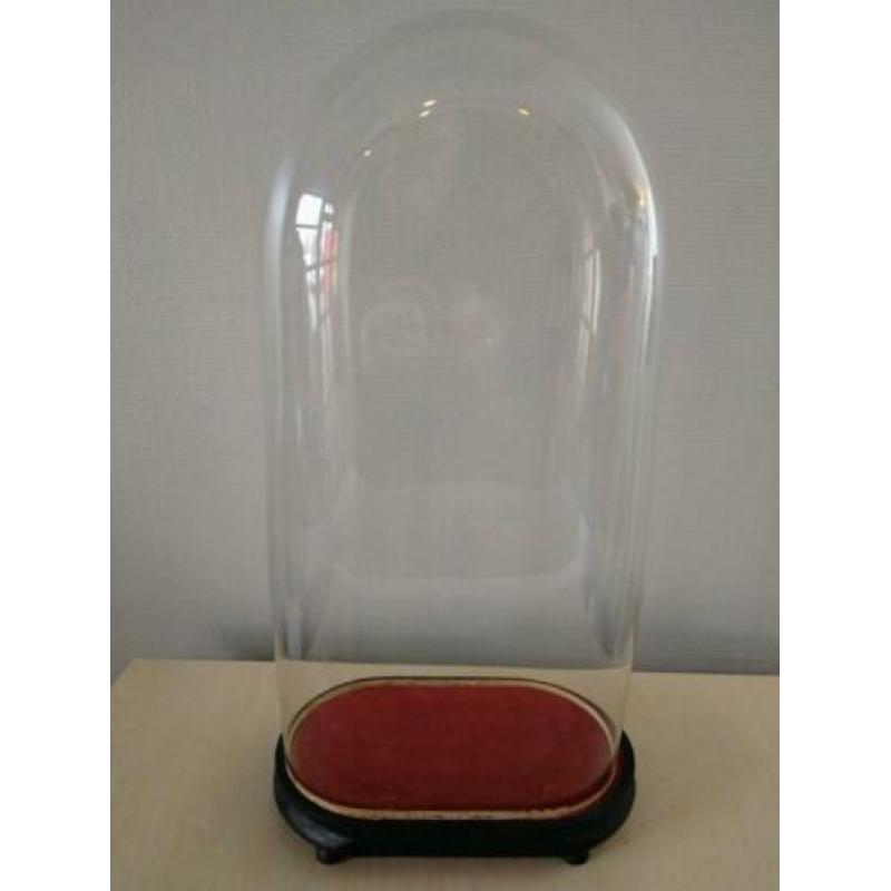 Antieke mondgeblazen glazen stolpen (vijf stuks).