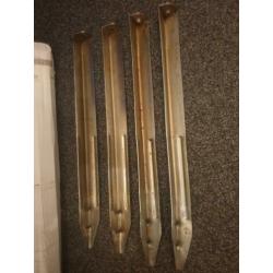 4 Flipperkast poten 69CM korte ribbel