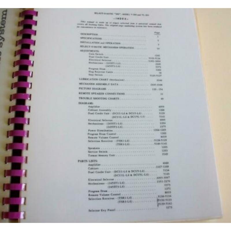 Seeburg V-200 manual
