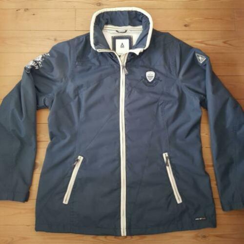 Gaastra jas. Maat Xxl. Donkerblauw met wit.