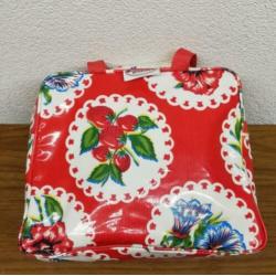 Tas Kitsch Kitchen rood met bloemen