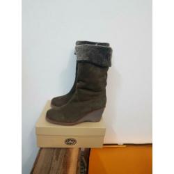 Shabbies bontgevoerd olive green