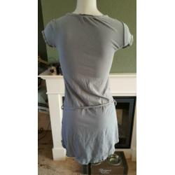 ZGAN grijze SISLEY tuniek XS 34, topje, top, grijs, tuniek