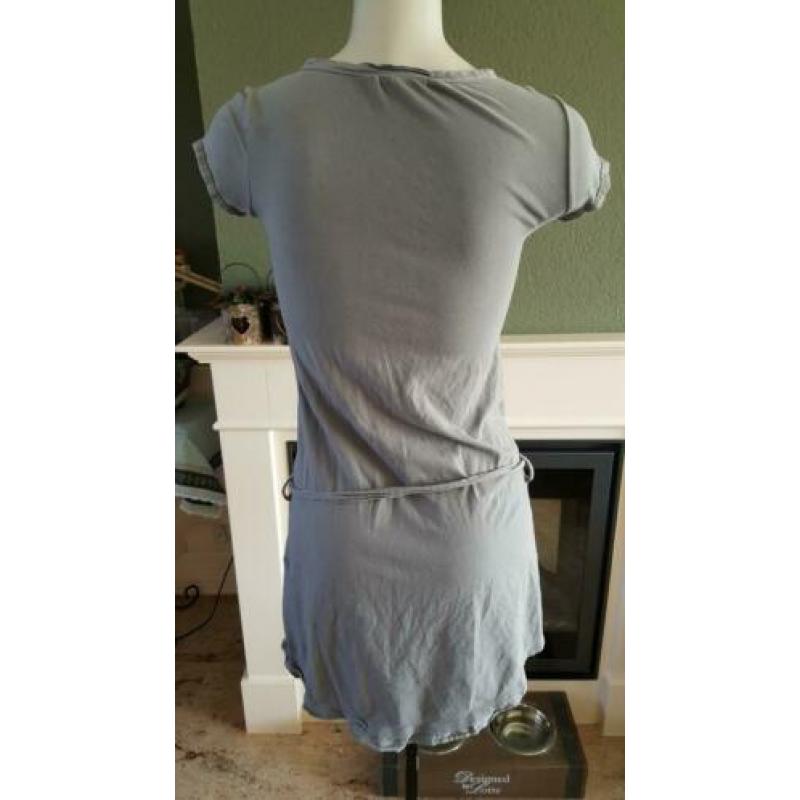 ZGAN grijze SISLEY tuniek XS 34, topje, top, grijs, tuniek