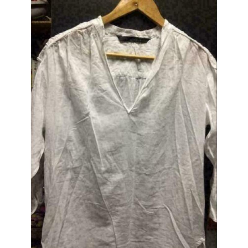 Wit zara blouse, maat: m