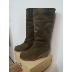 Shabbies bontgevoerd olive green