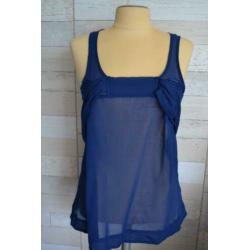 blauw voile tuniek - Only - maat 36 - i13
