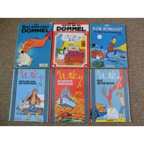 6 stripboeken met tekenwerk van Luc Dupanloup (Dupa)
