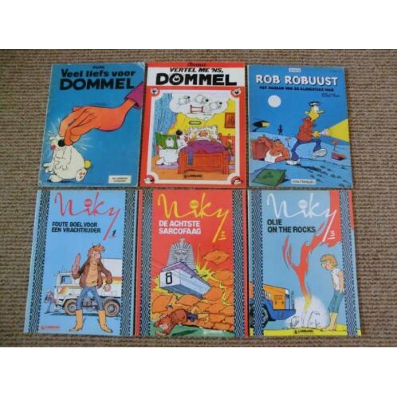 6 stripboeken met tekenwerk van Luc Dupanloup (Dupa)