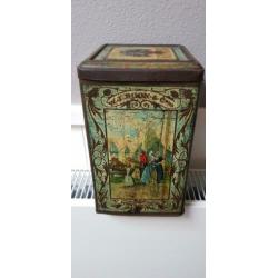 W.J.Boon poeder chocolade blik Wormerveer