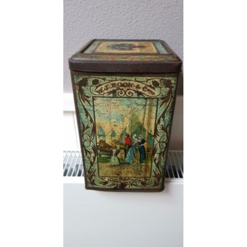 W.J.Boon poeder chocolade blik Wormerveer