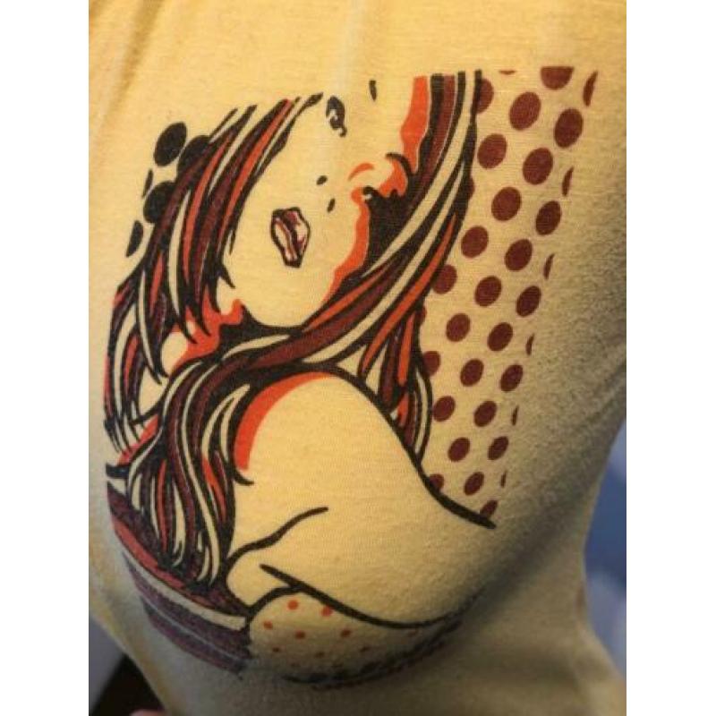 Junk98, T-shirt, geel, maat S, €15
