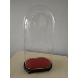 Antieke mondgeblazen glazen stolpen (vijf stuks).