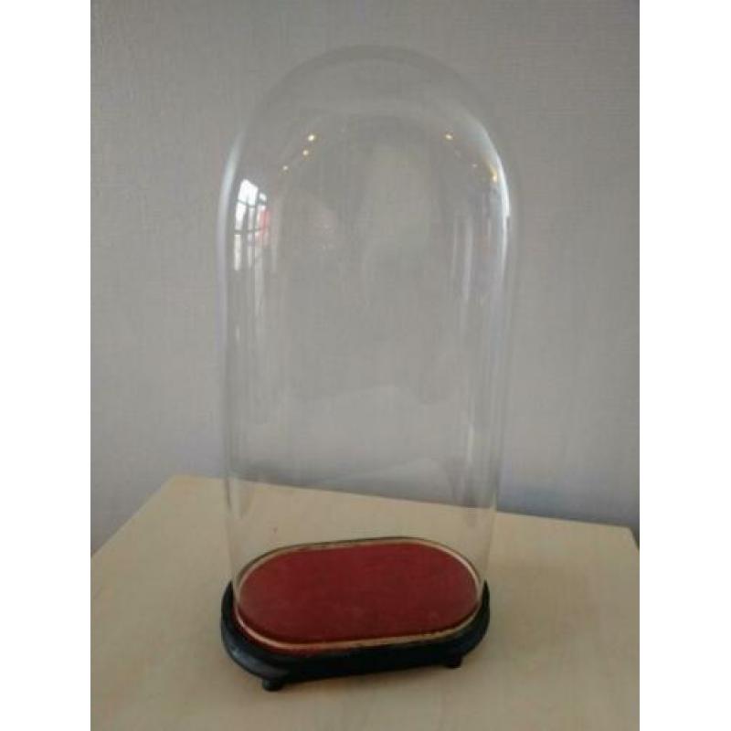 Antieke mondgeblazen glazen stolpen (vijf stuks).