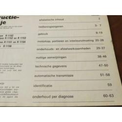Instructieboek Renault 16 incl. 16 TX 1975