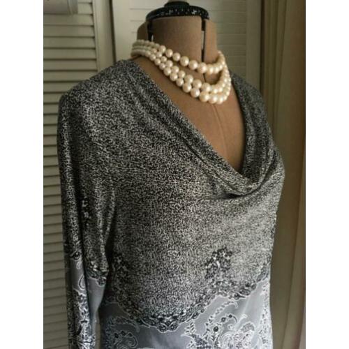 ‘adagio’ sierlijke longsleeve/tuniek maat 44-46
