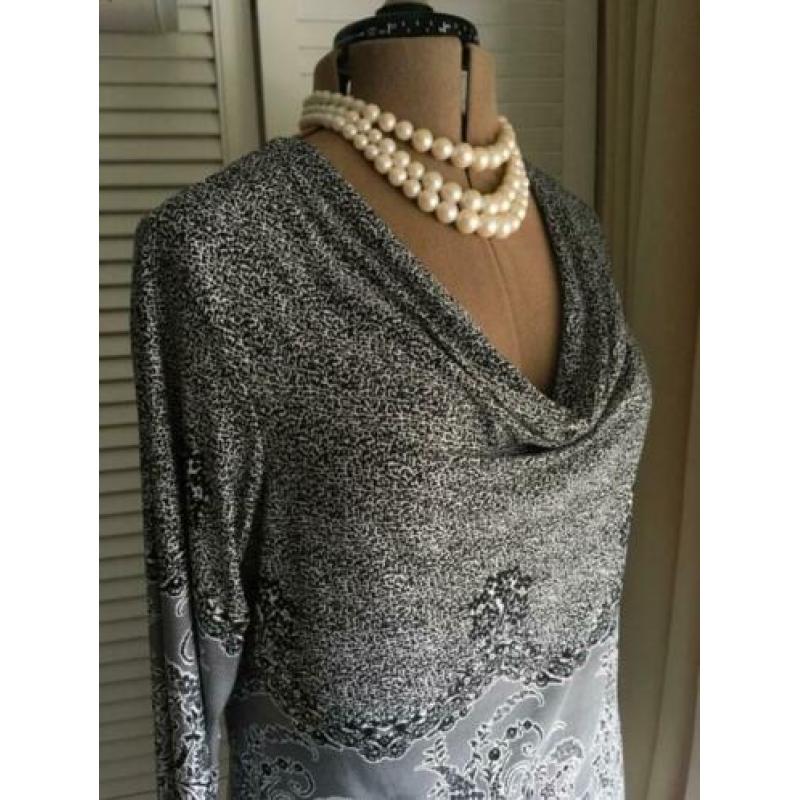 ‘adagio’ sierlijke longsleeve/tuniek maat 44-46