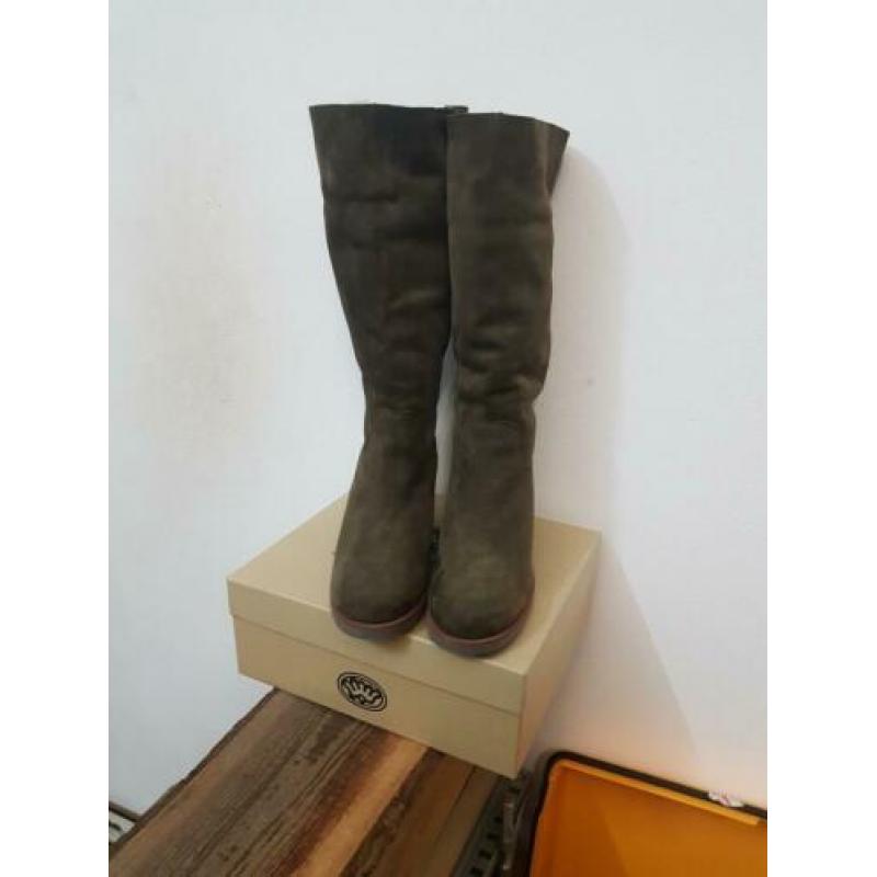 Shabbies bontgevoerd olive green