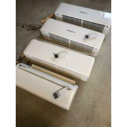 Split airco inverter met 4 Mitsubishi airco’s