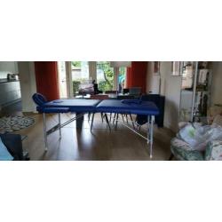 Massagetafel inklapbaar met koffer