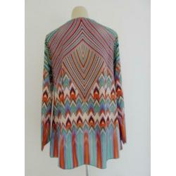 Kort multicolor jurkje met zigzag dessin van Gloss Line