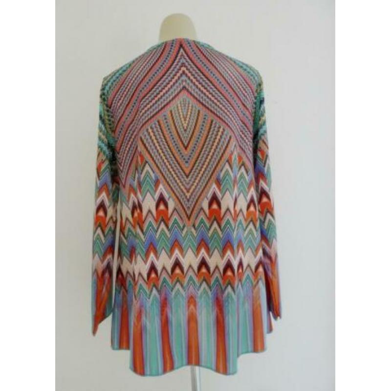 Kort multicolor jurkje met zigzag dessin van Gloss Line