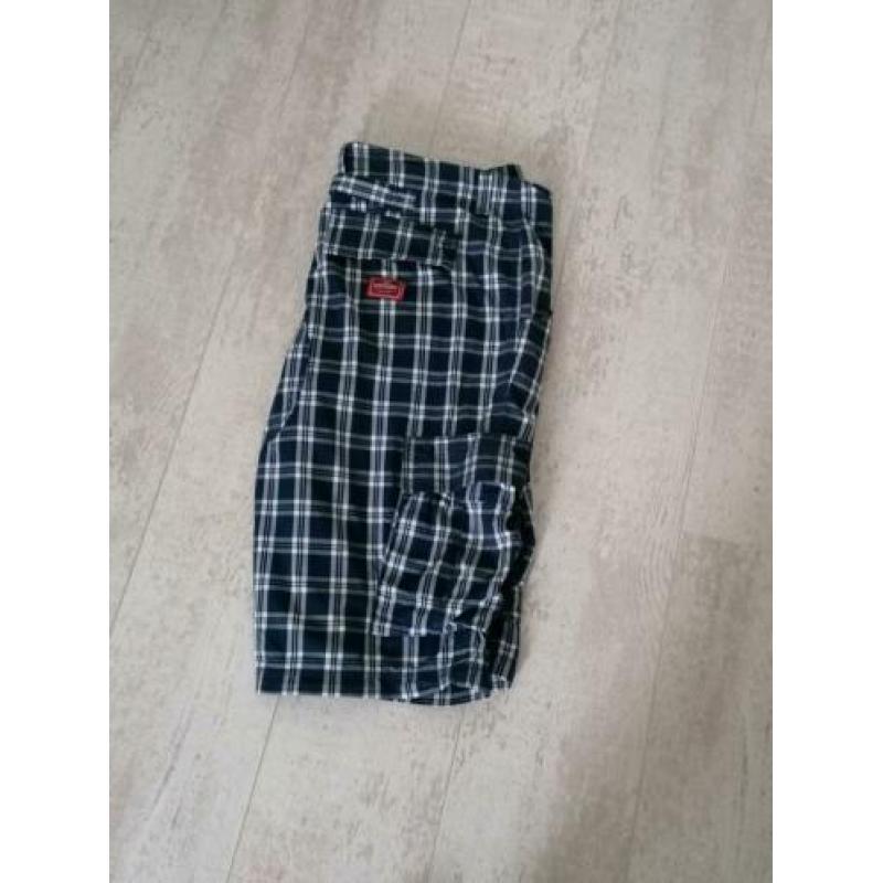 Mooi blauw wit short van Superdry maat XL