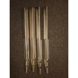 4 Flipperkast poten 69CM korte ribbel