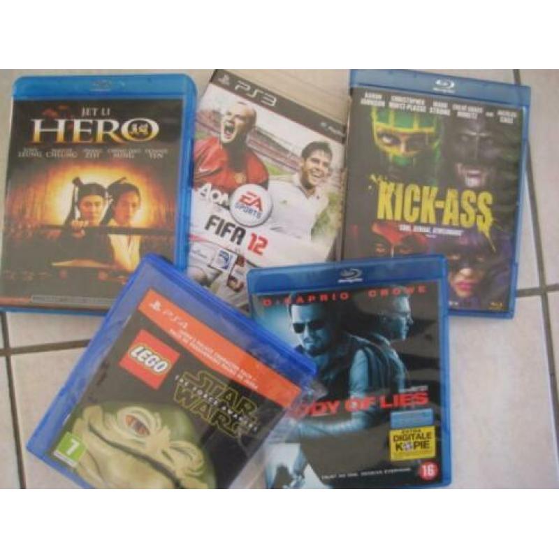 Een stapel DvD's Films (Verschillende soorten)