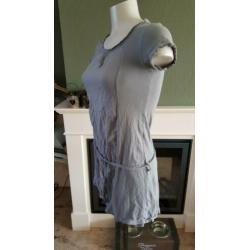 ZGAN grijze SISLEY tuniek XS 34, topje, top, grijs, tuniek