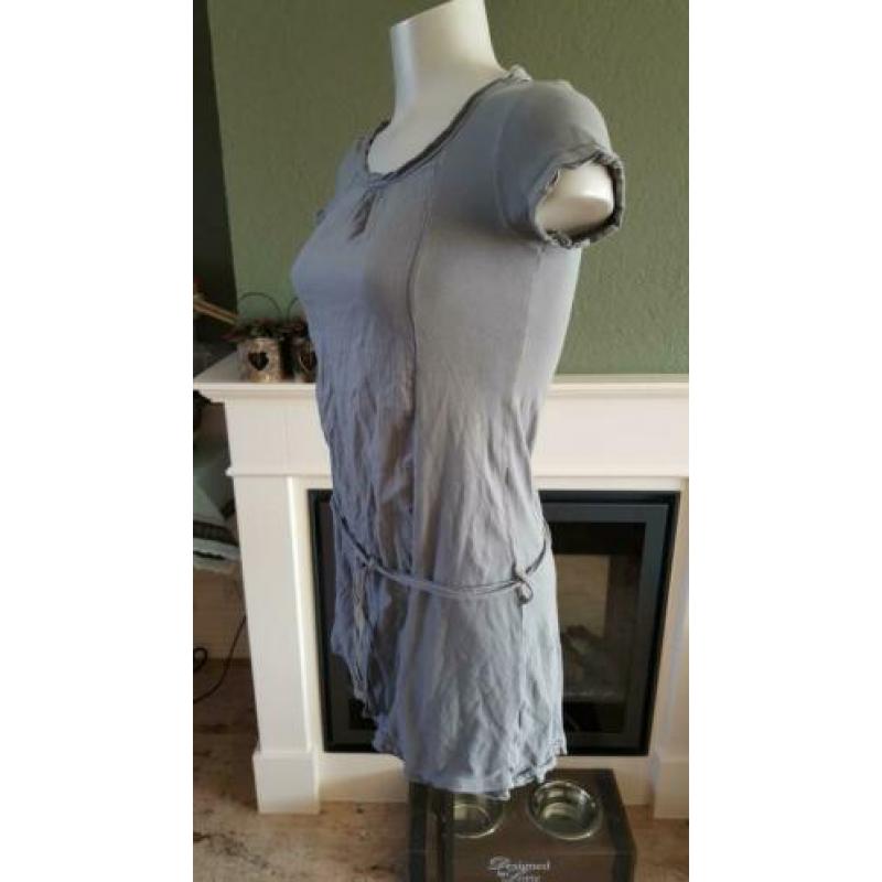ZGAN grijze SISLEY tuniek XS 34, topje, top, grijs, tuniek