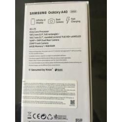 SAMSUNG Galaxy A40 - 64 GB zwart