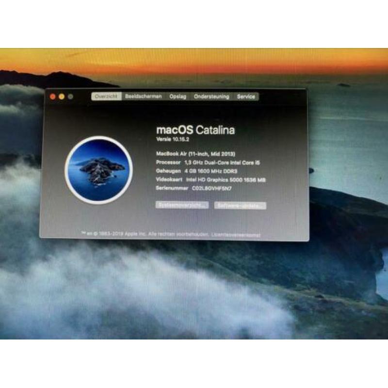 MacBook Air 11-inch, 11.6 inch mid 2013 128 GB SSD