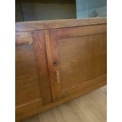 Mooie houten vintage kast dressoir legkast
