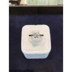 Diamant ring 0,5 ct 18 karaat goed