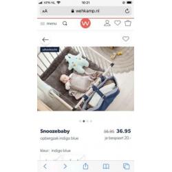 Boxzak opbergtas voor box indigo snoozebaby blauw