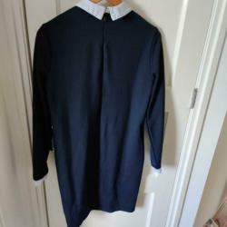 Zgan blauw jurkje Vero Moda met blousekraag maat s