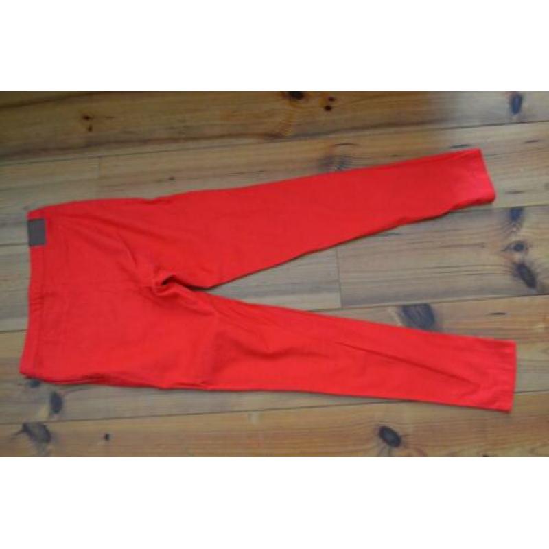 H&M rode tregging in maat 36 - stretch katoen- x11