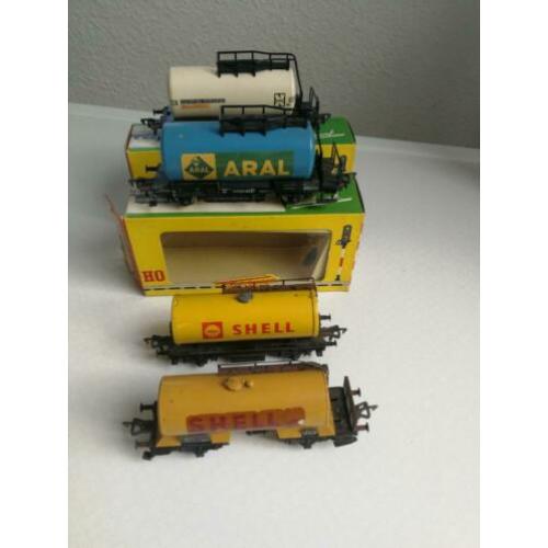 Fleischmann H0. 4 stuks ketelwagons. In OVP.