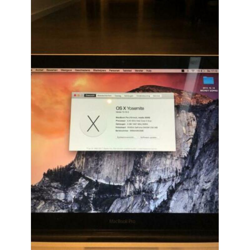MacBook Pro 13 inch zilver/black 2009