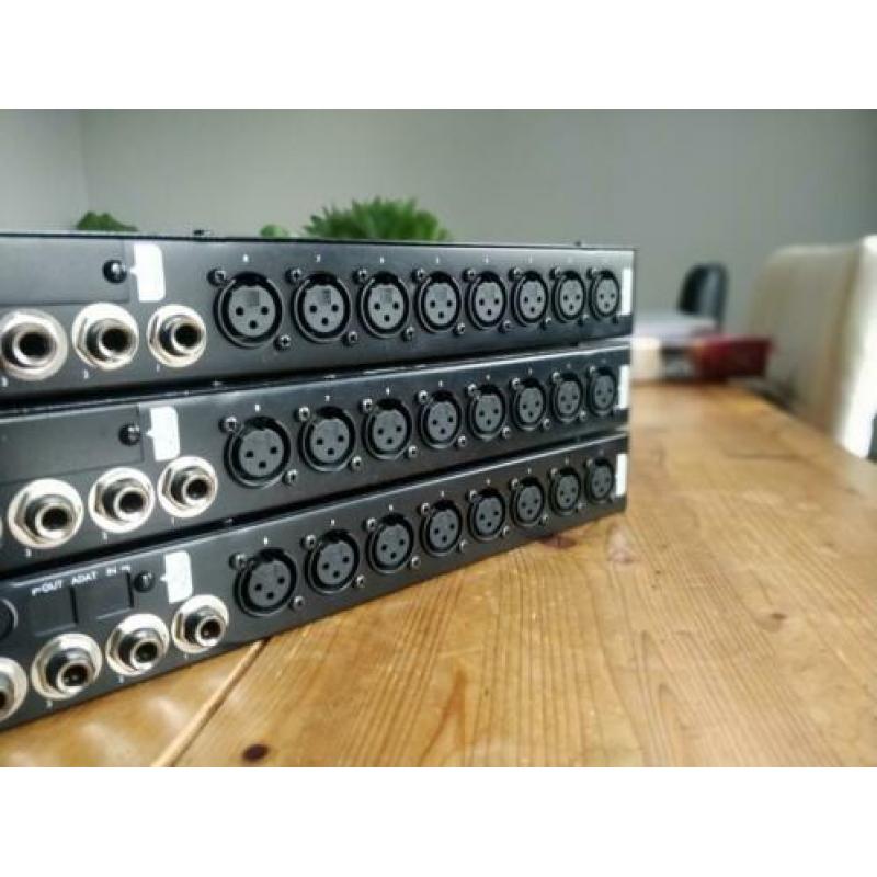 3x Focusrite Octopre mic preamp