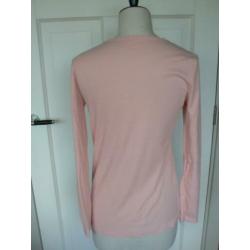 T-shirt/shirt roze met kant NIEUW XS/S