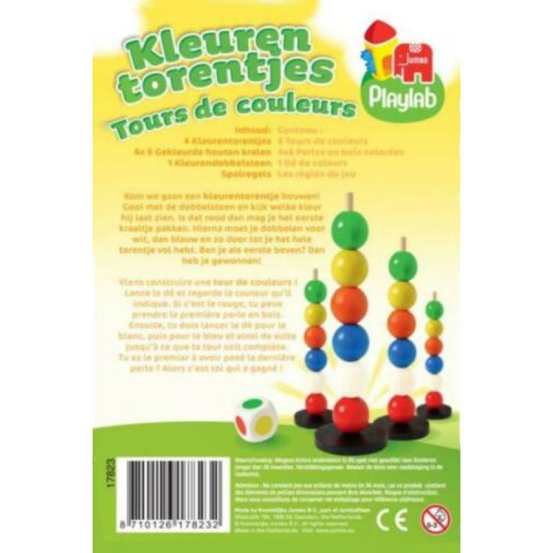 -8329- Jumbo Kleuren Torentjes spel