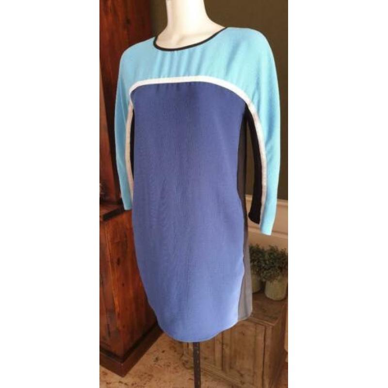 ZGAN blauwe over sized VANILIA jurk mt S 36, jurkje blauw