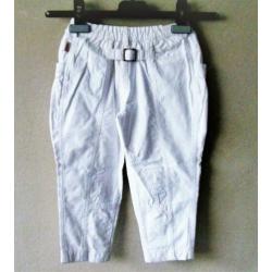 NIEUW. leuke OILILY witte katoenen broek, mt 92