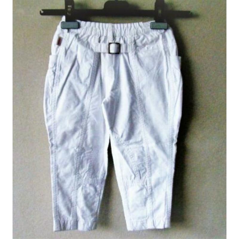 NIEUW. leuke OILILY witte katoenen broek, mt 92